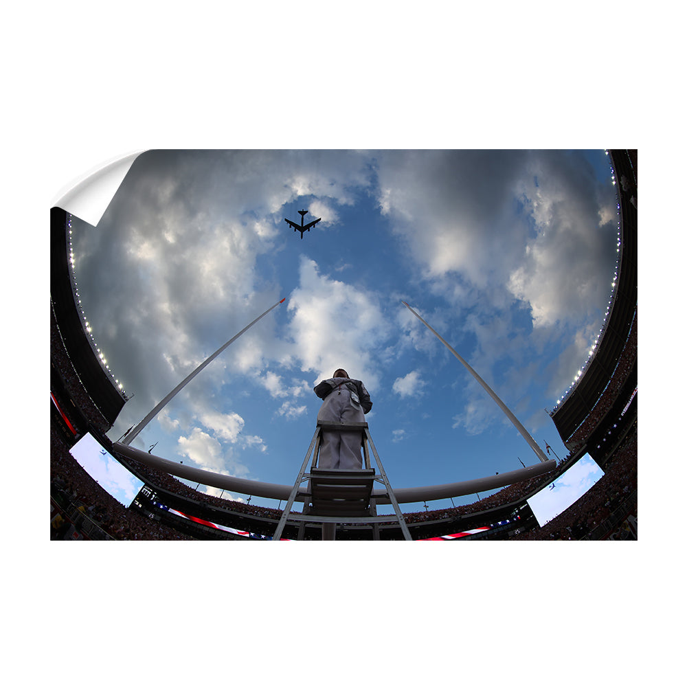 Alabama Crimson Tide - Fisheye Fly Over - College Wall Art #Canvas