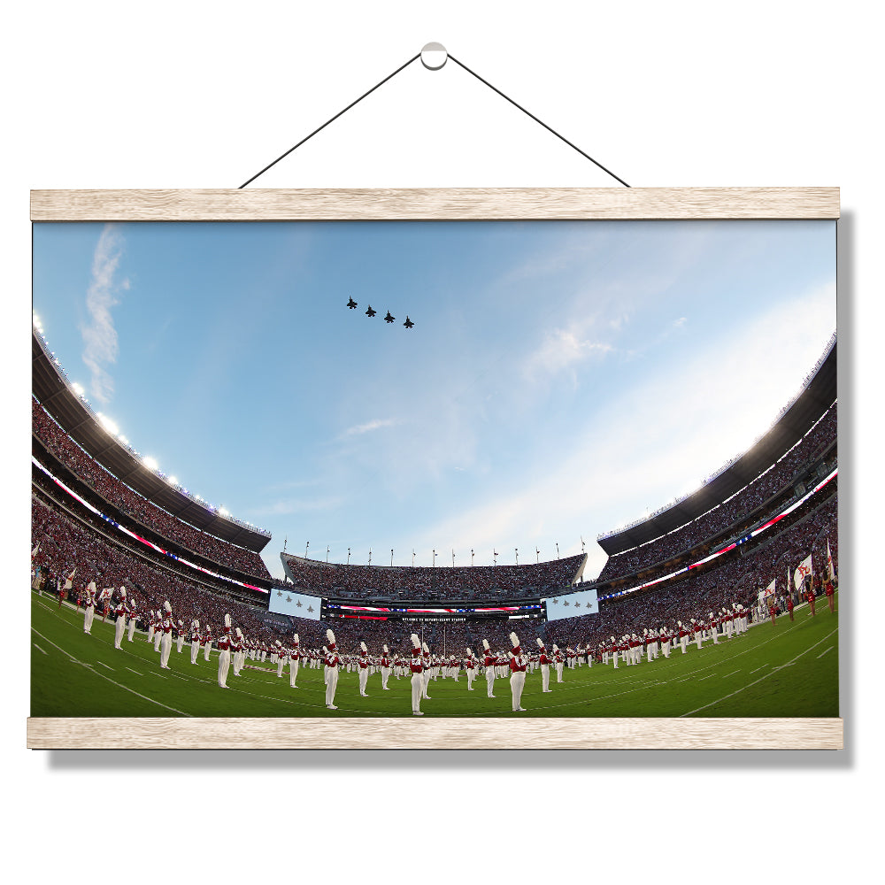 Alabama Crimson Tide - Million Dollar Flyover - College Wall Art #Canvas