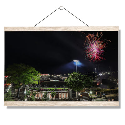 Alabama Crimson Tide - Fireworks over Sewell-Thomas Stadium - College Wall Art #Hanging Canvas