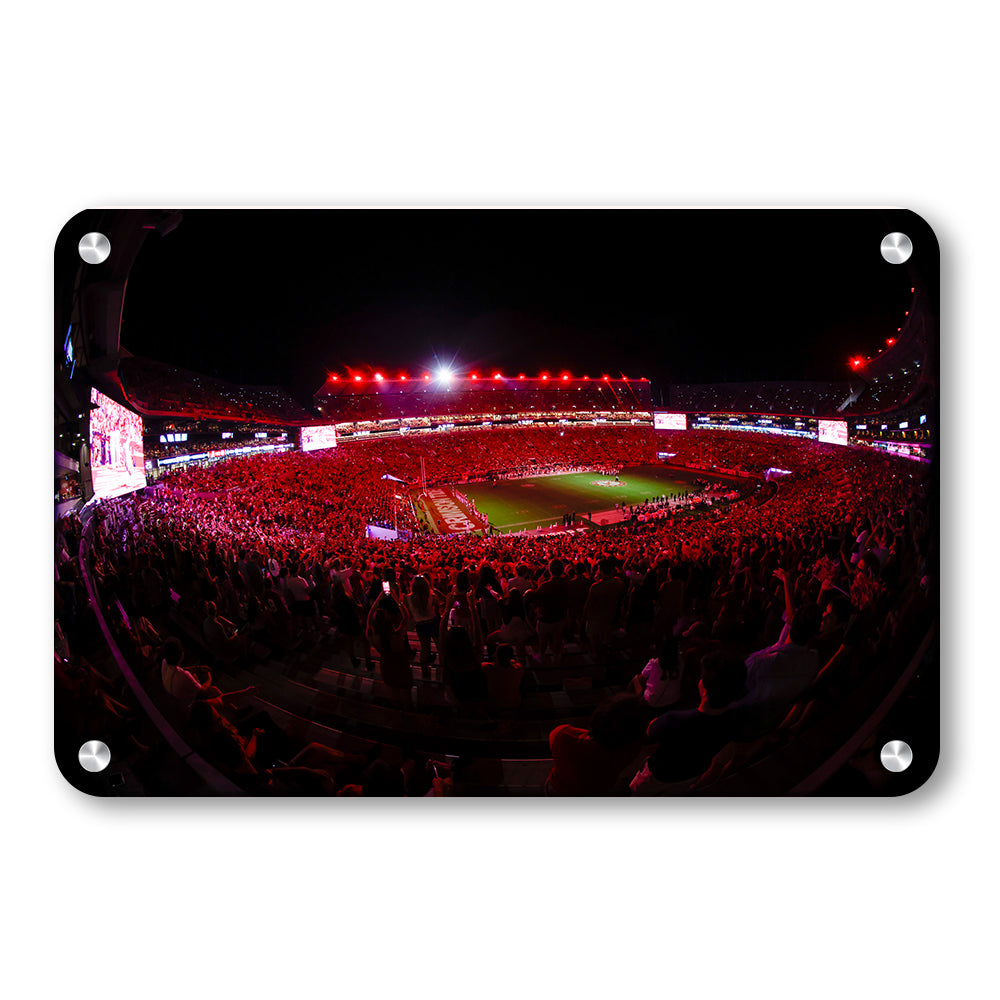Alabama Crimson Tide - Crimson Lights - College Wall Art #Canvas