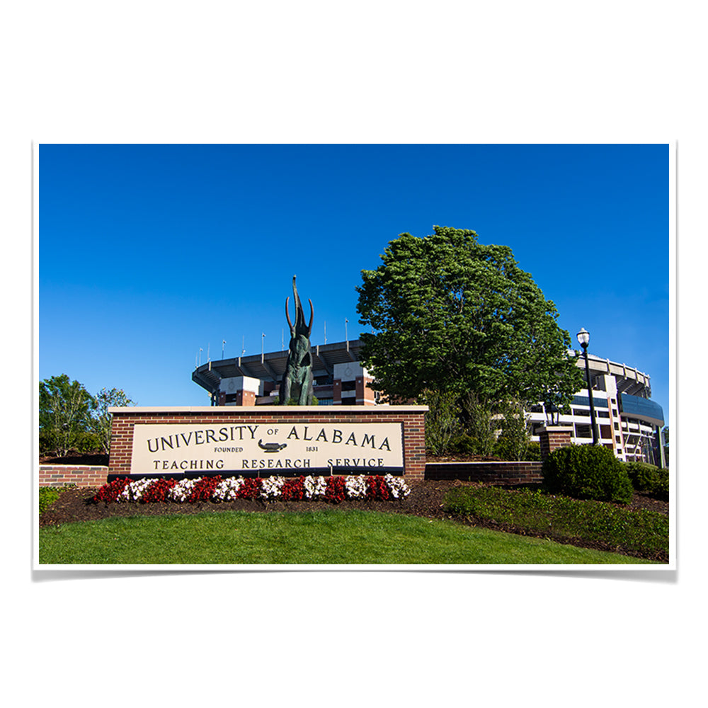 Alabama Crimson Tide - University of Alabama Teaching-Research-Service - College Wall Art #Canvas
