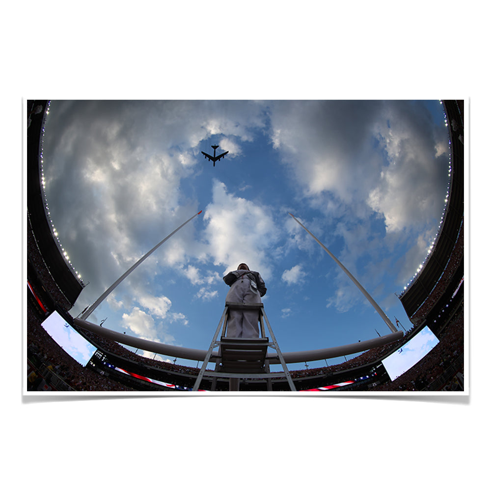 Alabama Crimson Tide - Fisheye Fly Over - College Wall Art #Canvas