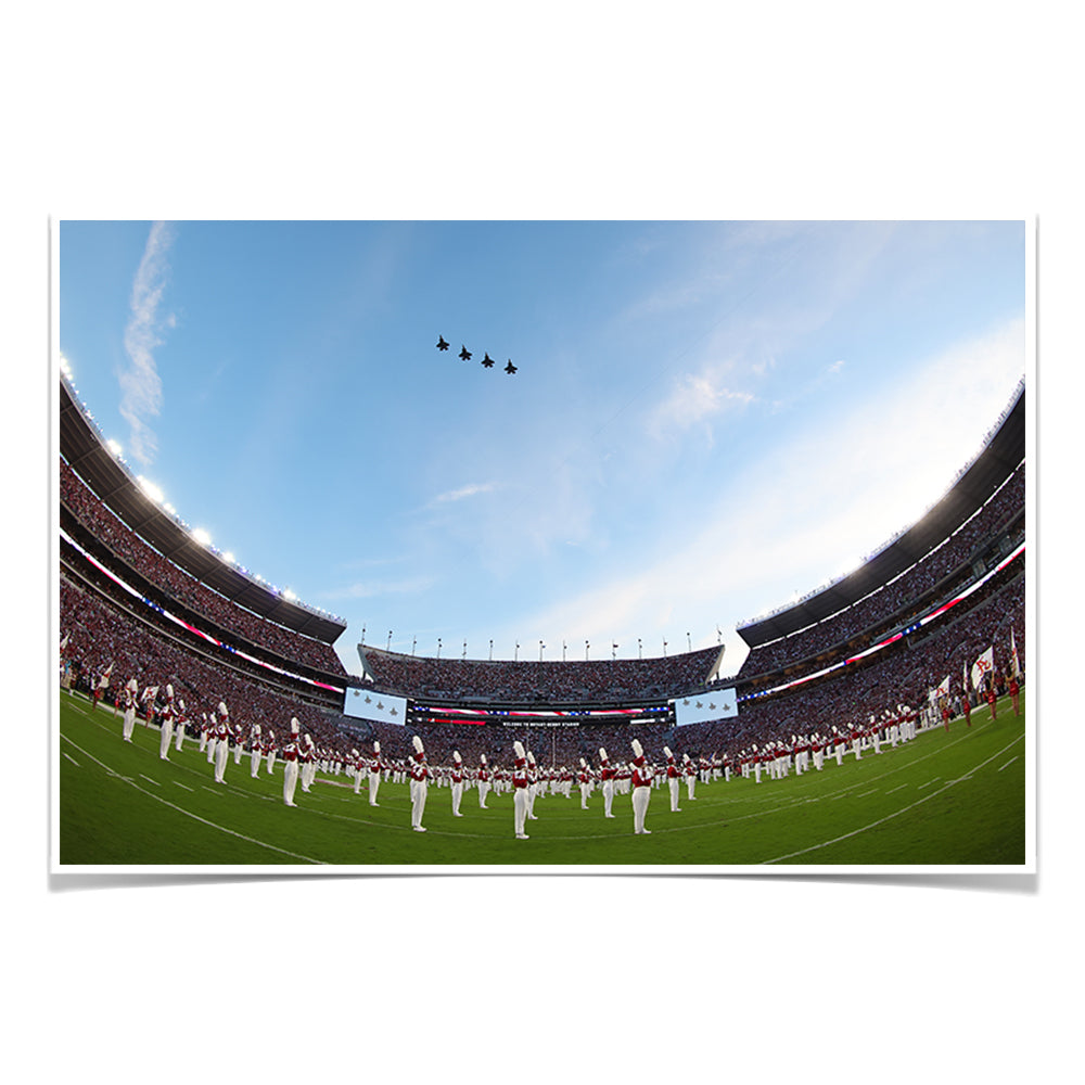 Alabama Crimson Tide - Million Dollar Flyover - College Wall Art #Canvas
