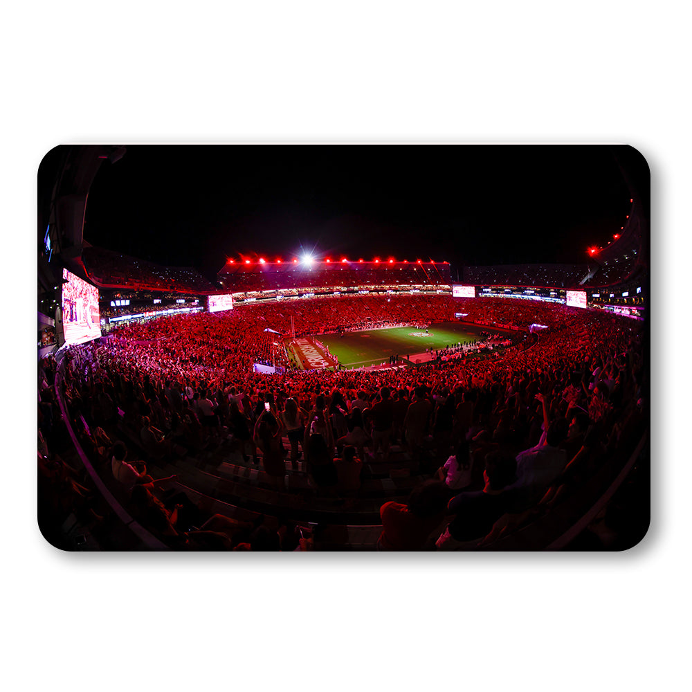 Alabama Crimson Tide - Crimson Lights - College Wall Art #Canvas