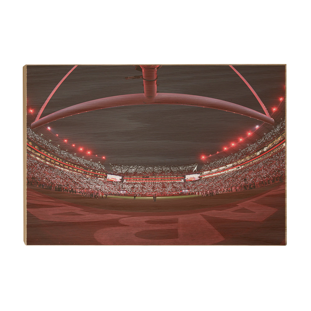 Alabama Crimson Tide - Alabama Lights - College Wall Art #Canvas