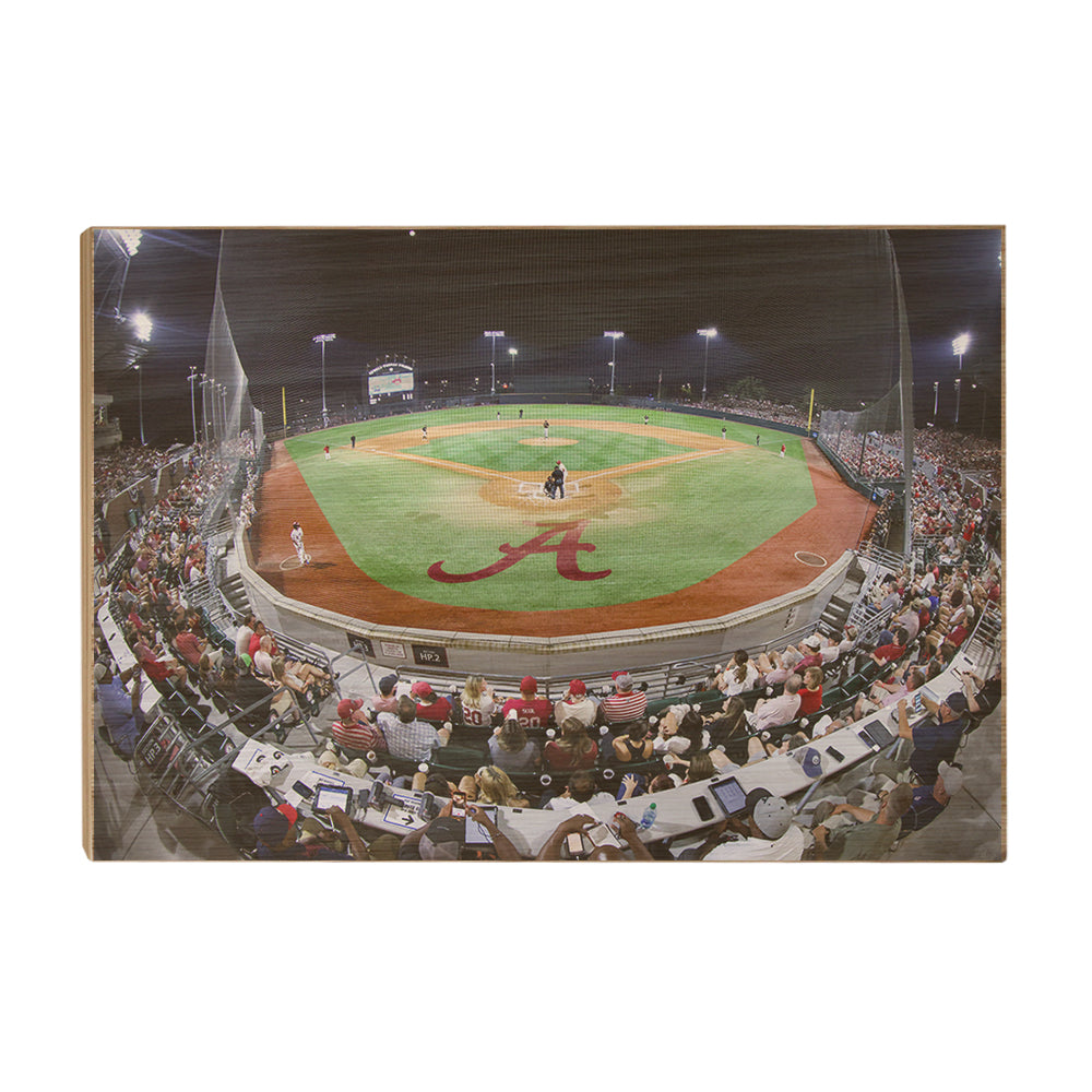 Alabama Crimson Tide - Sewell-Thomas Stadium Fisheye View - College Wall Art #Canvas