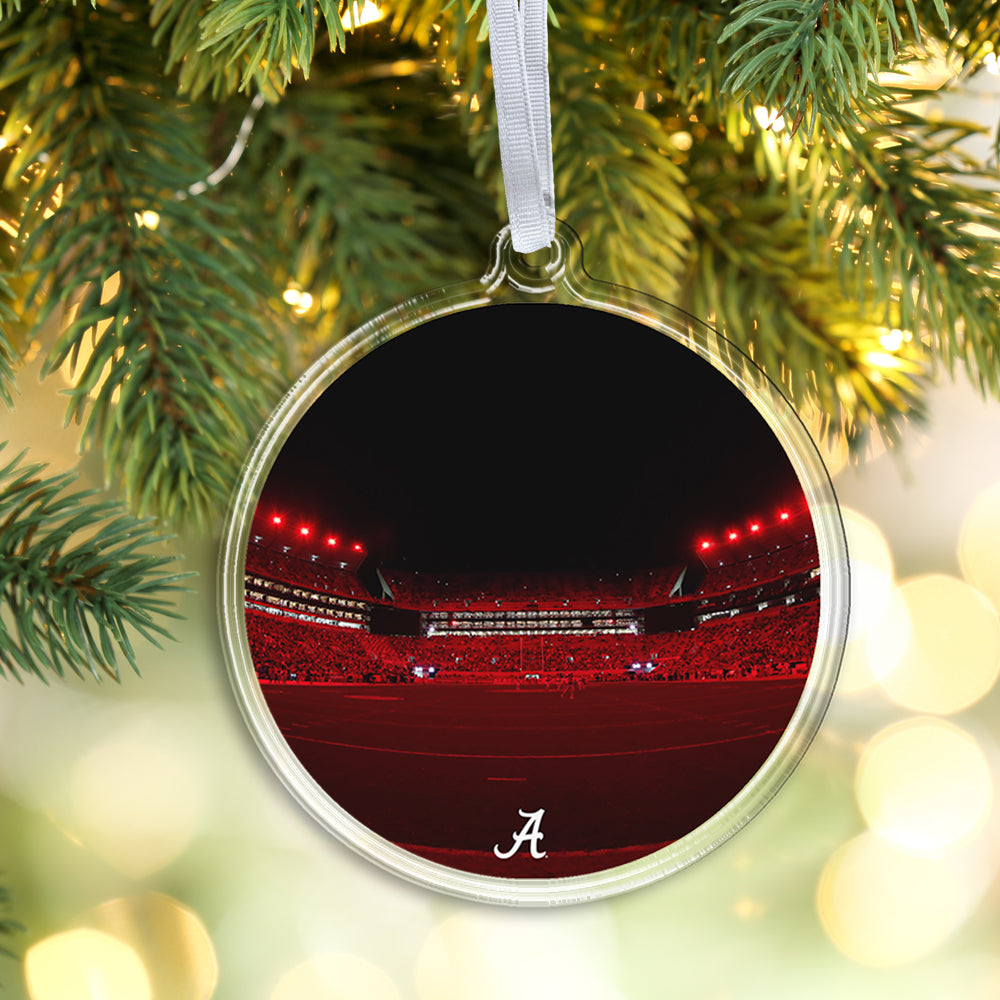 Alabama Crimson Tide - Alabama Crimson Lights Ornament & Bag Tag