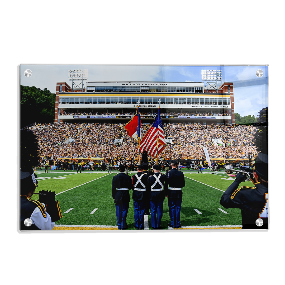 Appalachian State Mountaineers - National Anthem - College Wall Art #Canvas