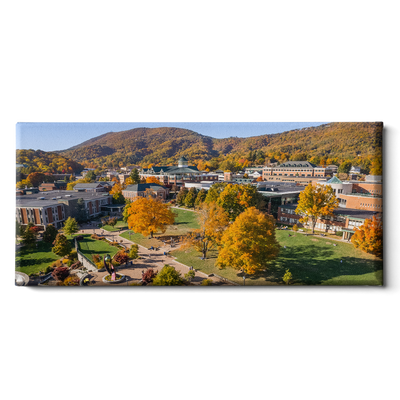 Appalachian State Mountaineers - Campus Fall Colors Panoramic - College Wall Art #Canvas