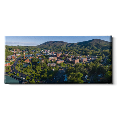 Appalachian State Mountaineers - Campus Aerial Panoramic - College Wall Art #Canvas
