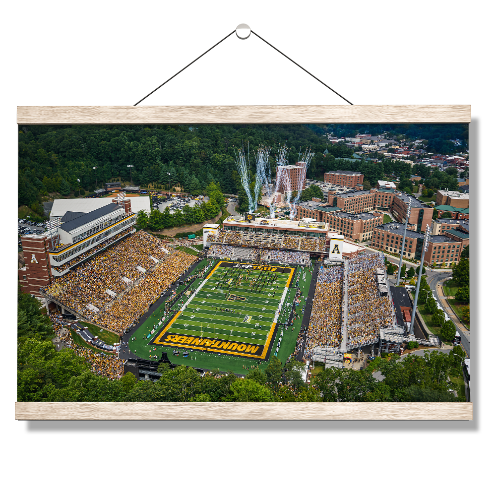 Appalachian State Mountaineers - Welcome to the Rock - College Wall Art #Canvas 
