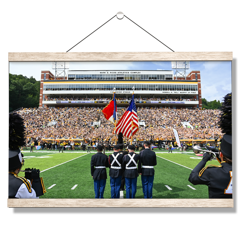 Appalachian State Mountaineers - National Anthem - College Wall Art #Canvas