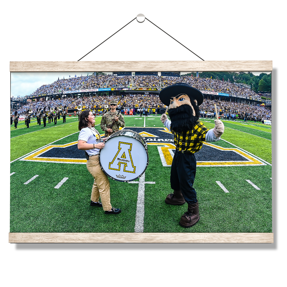 Appalachian State Mountaineers - Yosef Drum - College Wall Art #Canvas