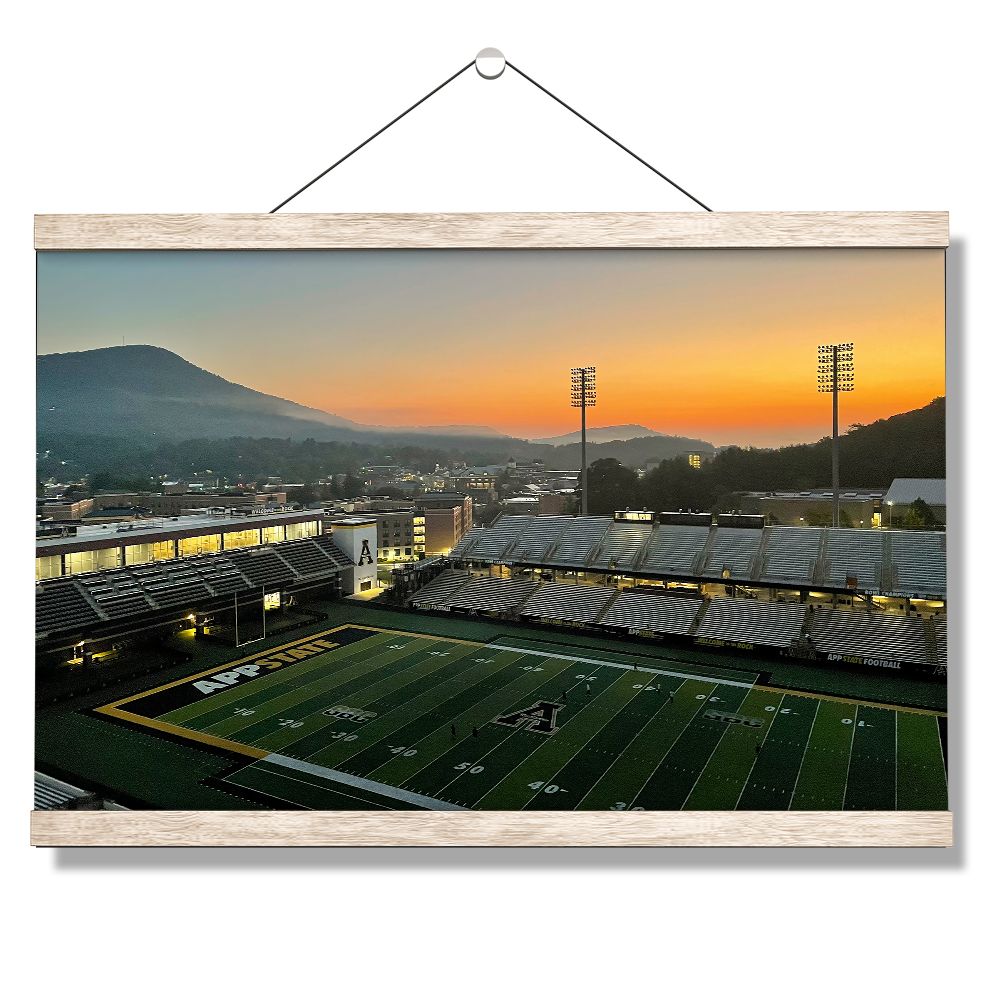 Appalachian State Mountaineers - Kidd Brewer Stadium Sunrise - College Wall Art #Canvas