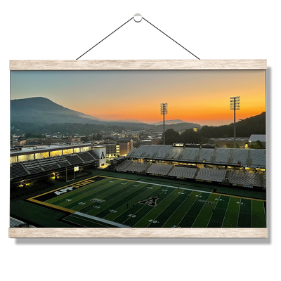 Appalachian State Mountaineers - Kidd Brewer Stadium Sunrise - College Wall Art #Hanging Canvas