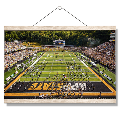 Appalachian State Mountaineers - End Zone View Enter Mountaineers - College Wall Art #Hanging Canvas