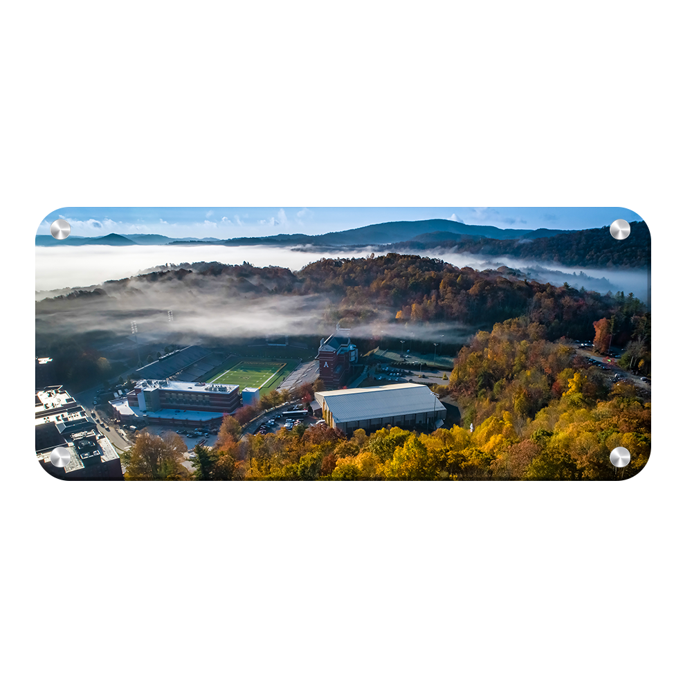 Appalachian State Mountaineers - Autumn Mist Panoramic - College Wall Art #Canvas