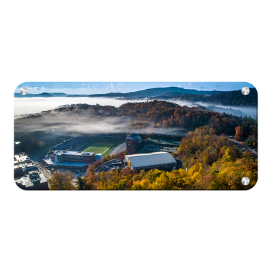 Appalachian State Mountaineers - Autumn Mist Panoramic - College Wall Art #Metal