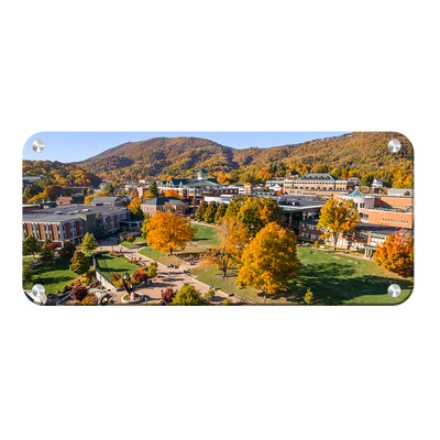 Appalachian State Mountaineers - Campus Fall Colors Panoramic - College Wall Art #Metal