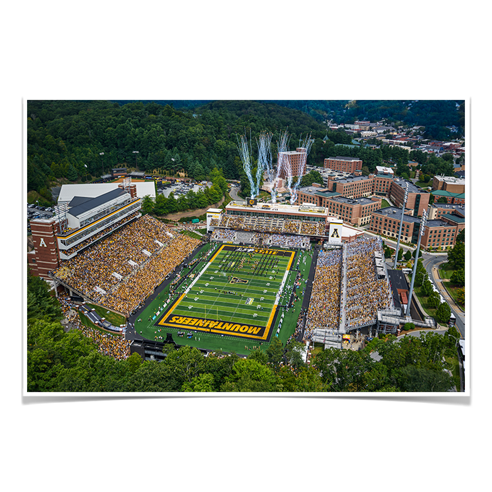 Appalachian State Mountaineers - Welcome to the Rock - College Wall Art #Canvas 