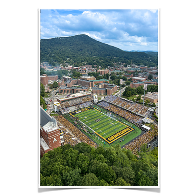 Appalachian State Mountaineers - Kidd Brewer Stadium Aerial #Poster