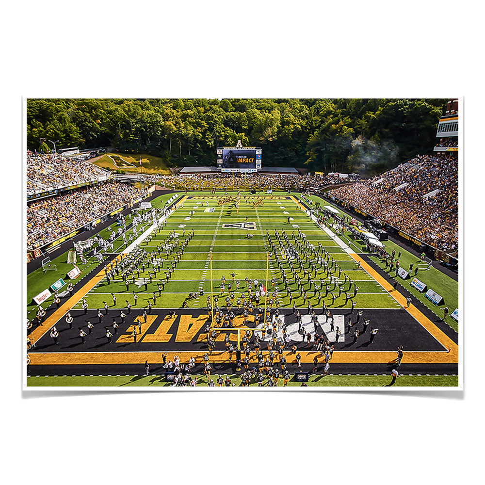 Appalachian State Mountaineers - End Zone View Enter Mountaineers - College Wall Art #Canvas