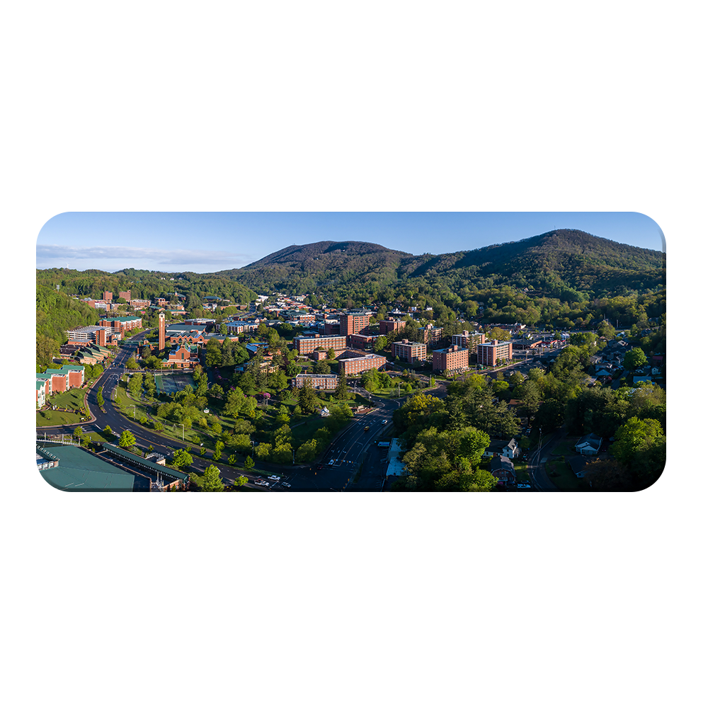 Appalachian State Mountaineers - Campus Aerial Panoramic - College Wall Art #Canvas 