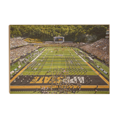 Appalachian State Mountaineers - End Zone View Enter Mountaineers - College Wall Art #Wood
