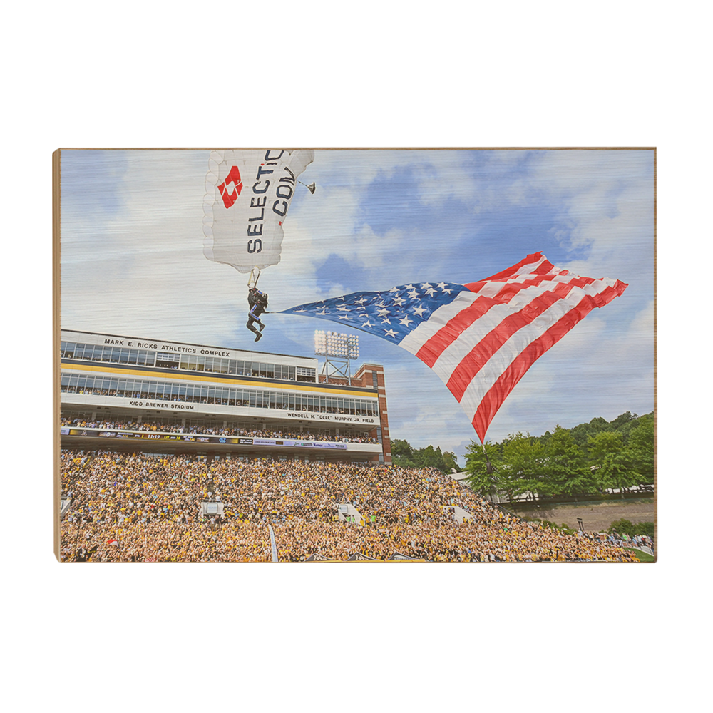Appalachian State Mountaineers - Enter Old Glory - College Wall Art #Canvas