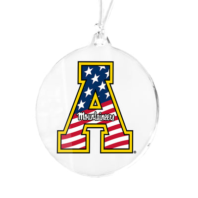 Appalachian State Mountaineers - App State Mountaineers Red, White & Blue Logo Ornament & Bag Tag