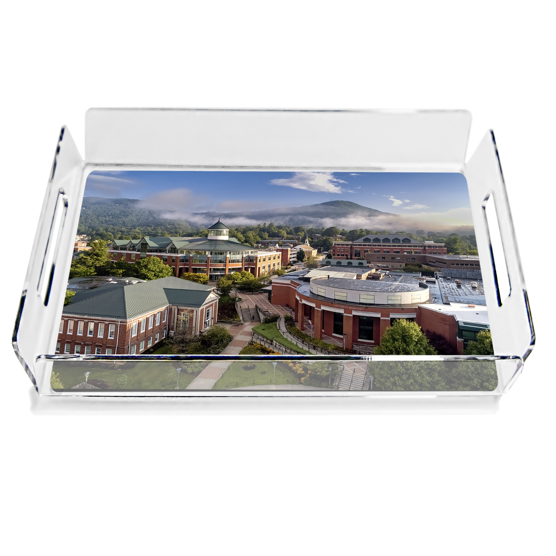 Appalachian State Mountaineers  -  Campus Sunrise Decorative Serving Tray - College Wall Art #Tray