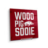 Arkansas Razorbacks - Wooo Pig Sooie - College Wall Art #Acrylic Mini