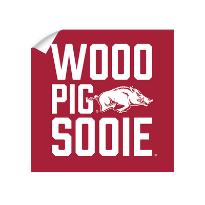 Arkansas Razorbacks - Wooo Pig Sooie - College Wall Art #Wall Decal