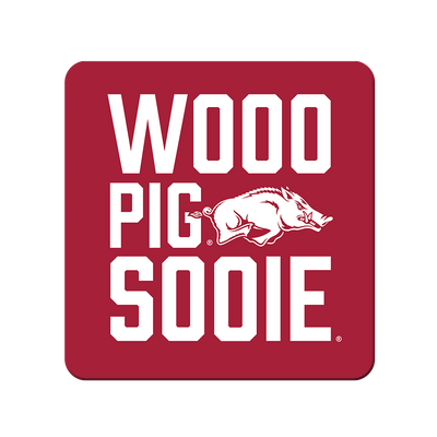 Arkansas Razorbacks - Wooo Pig Sooie - College Wall Art #PVC