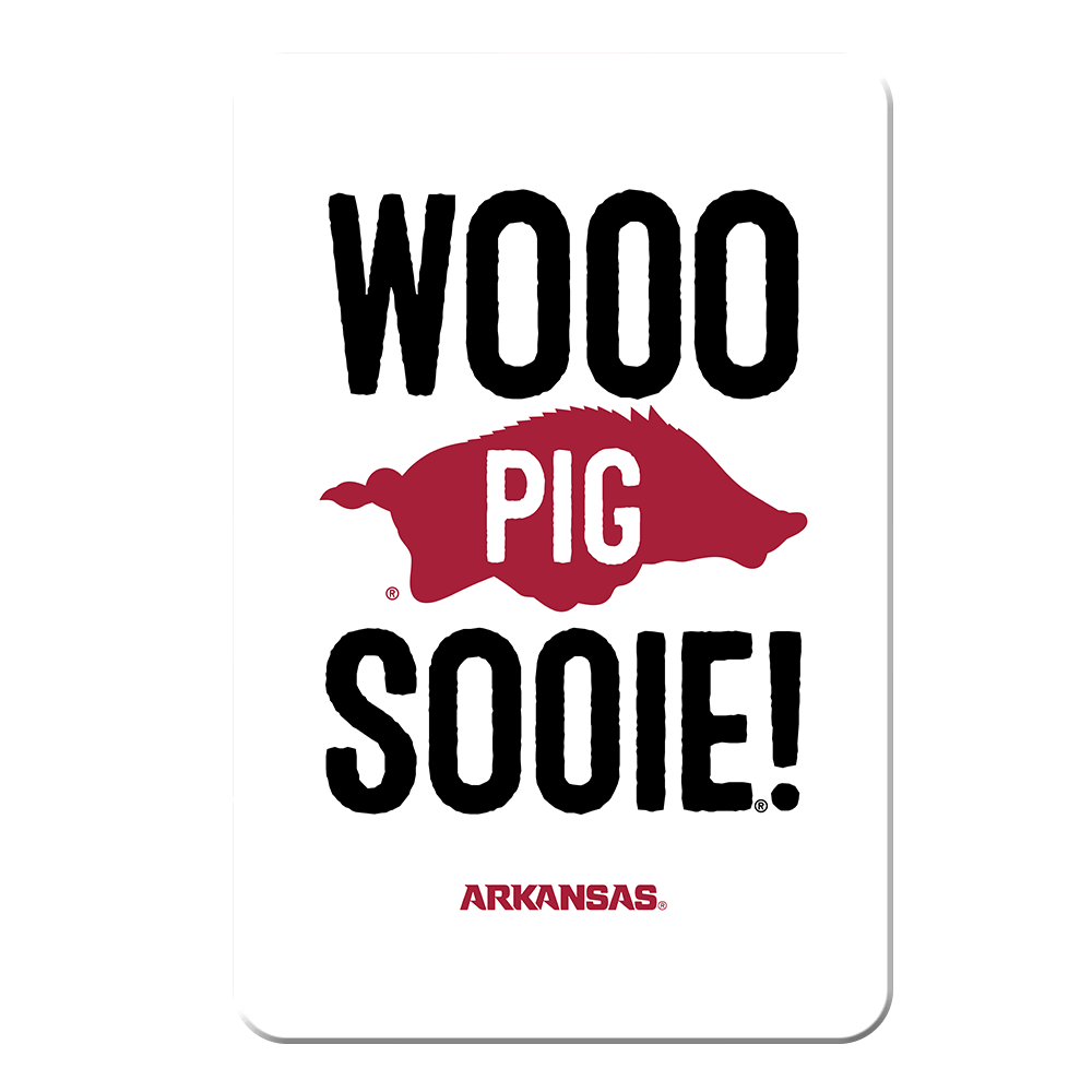 Arkansas Razorbacks - Arkansas Wooo Pig Sooie - College Wall Art #Canvas