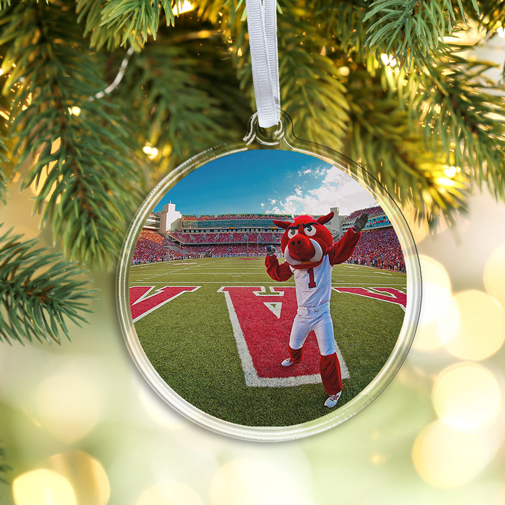 Arkansas Razorbacks - Big Red End Zone Ornament & Bag Tag