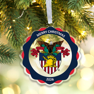 Army West Point Black Knights - United States Military Academy Coat of Arms 2026 Christmas Ornament