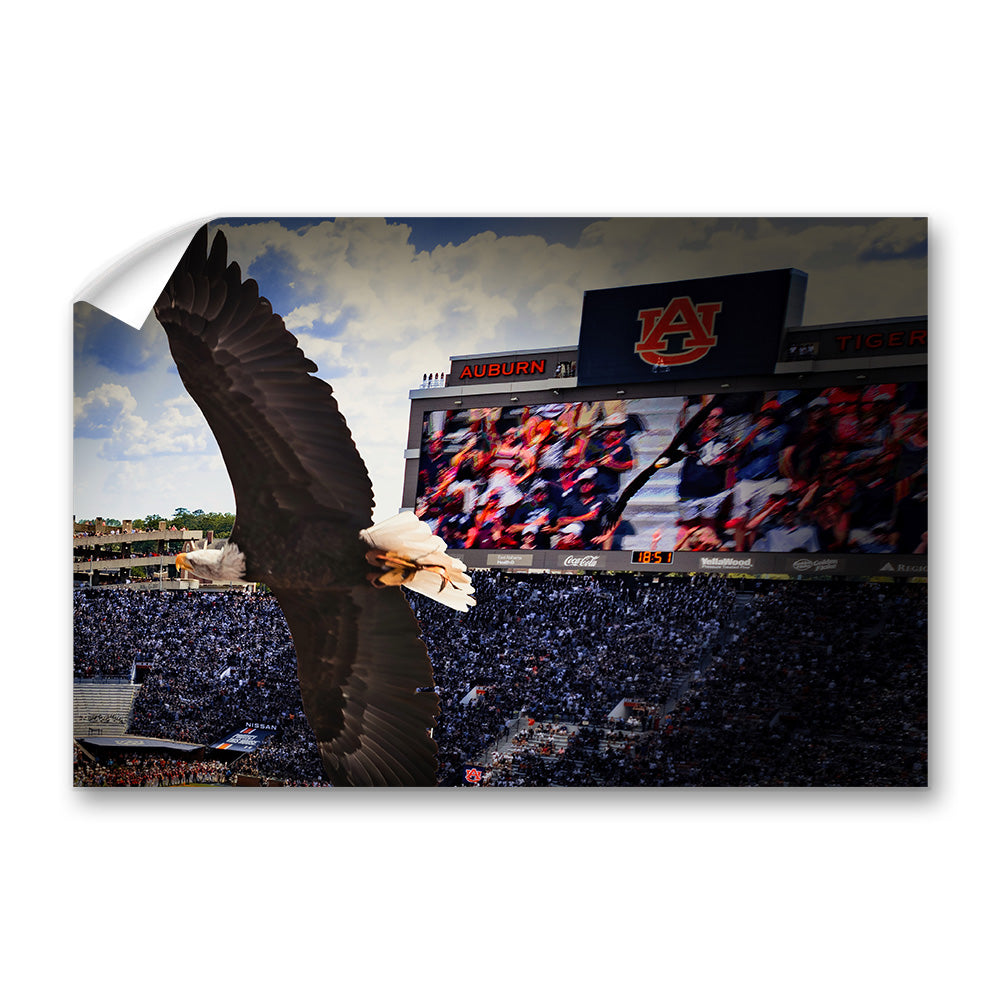 Auburn Tigers - War Eagle Soars - College Wall Art #Canvas