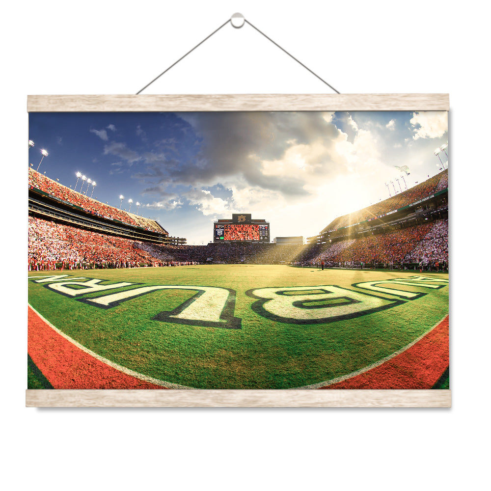 Auburn Tigers - Fisheye End Zone - College Wall Art #Canvas 