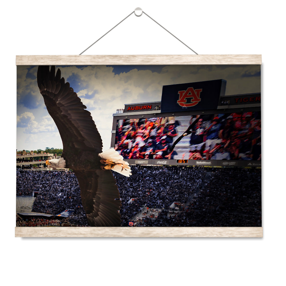 Auburn Tigers - War Eagle Soars - College Wall Art #Canvas