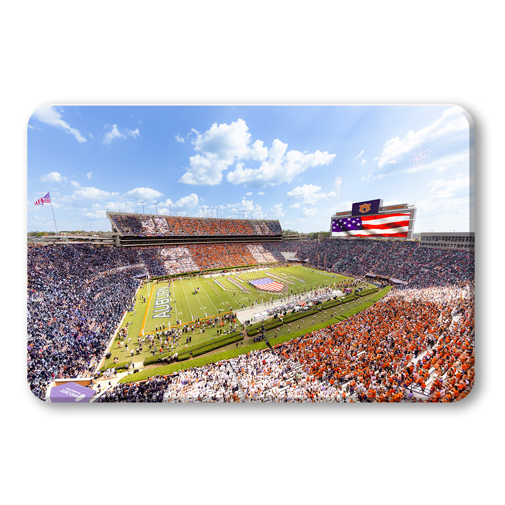Auburn Tigers - Stars and Stripes in Jordan Hare Stadium - College Wall Art #Canvas