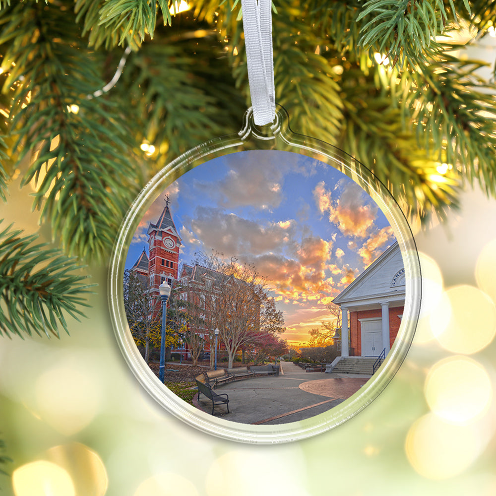 Auburn Tigers - Samford Sunset Ornament & Bag Tag
