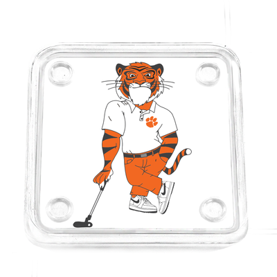 Clemson Tigers - Golf Paws Acrylic Drink Coaster