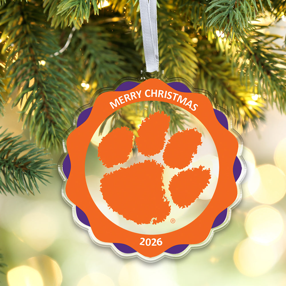 Clemson Tigers - Clemson Tiger Paw 2026 Christmas Ornament