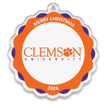 Clemson Tigers - Clemson University 2026 Christmas Ornament