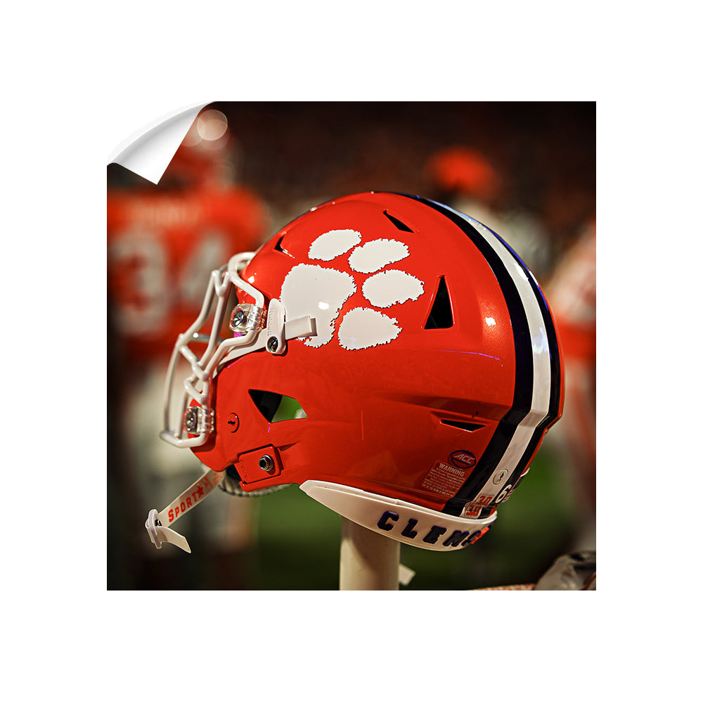 Clemson Tigers - Clemson Helmet - College Wall Art #Canvas