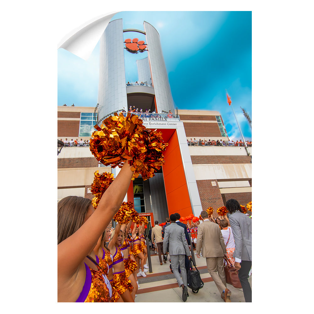 Clemson Tigers - Tiger Walk - College Wall Art #Canvas