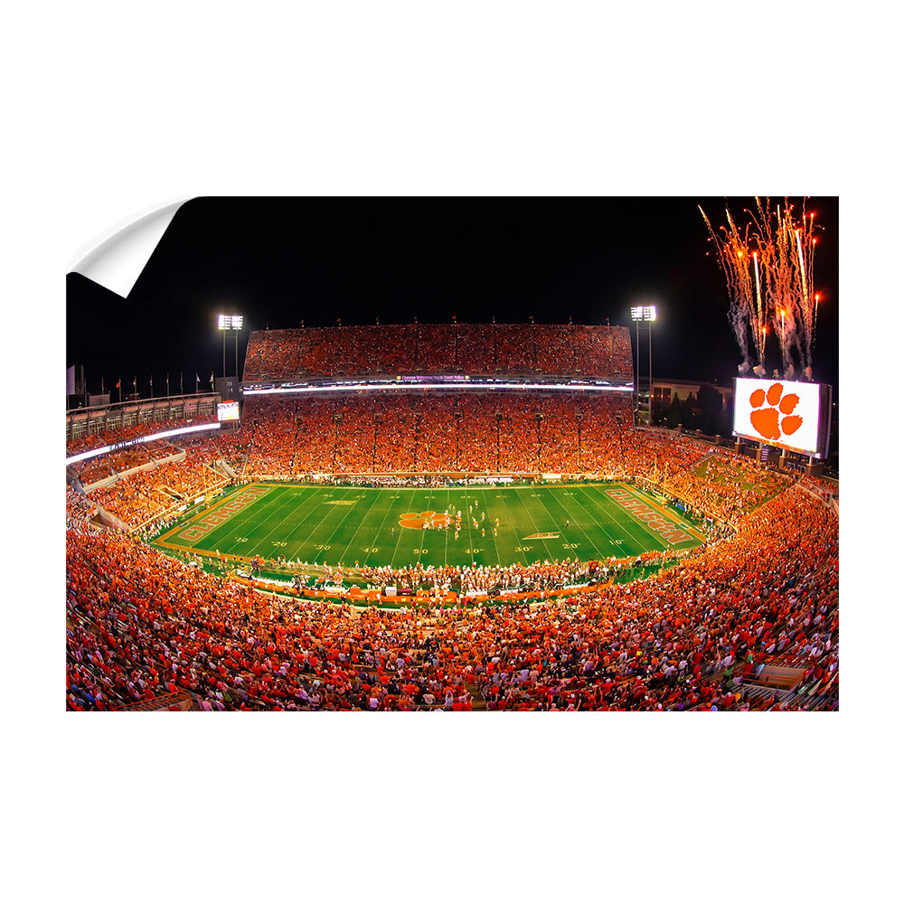 Clemson Tigers - Clemson Memorial Stadium - College Wall Art #Canvas