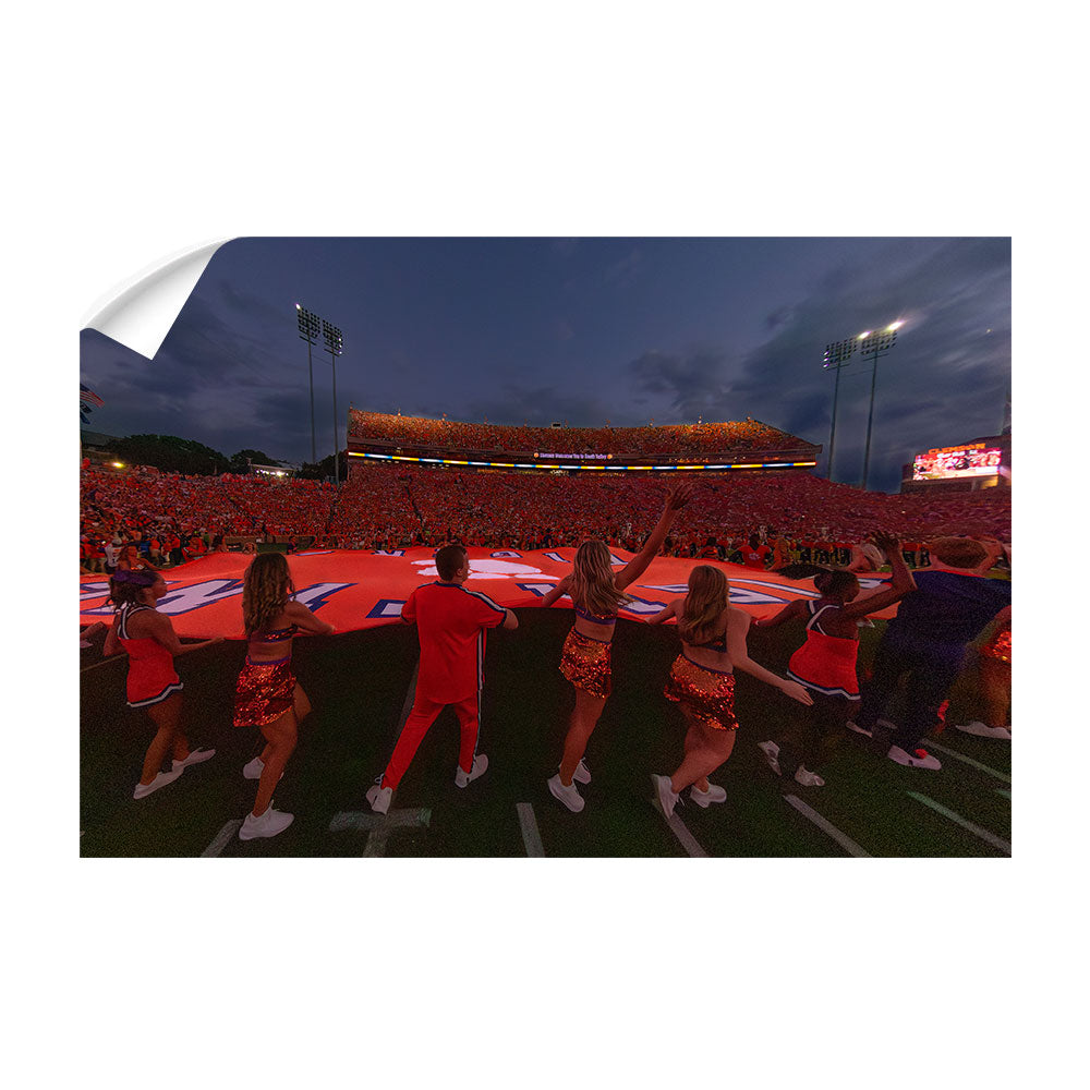 Clemson Tigers - Fighting Tigers Entering the Field - College Wall Art #Canvas