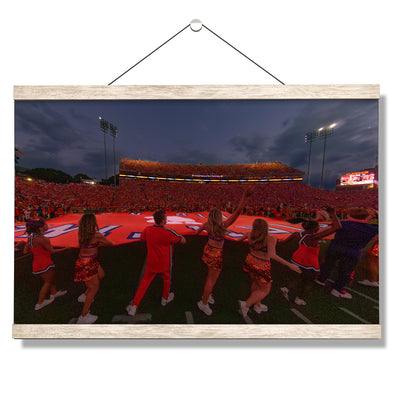 Clemson Tigers - Fighting Tigers Entering the Field - College Wall Art #Hanging Canvas